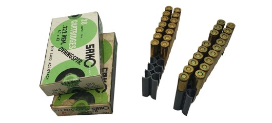 DESTO AMMO - LOT DE 32 CARTOUCHES SAKO 222REM 50GR FMJ