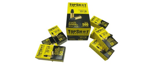 DESTO AMMO - LOT DE 850 CARTOUCHES TOP SHOT 22LR RN 40Gr