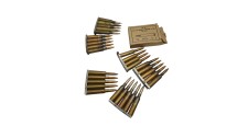 DESTO AMMO - LOT DE 39 MUNITIONS SURPLUS MILITAIRE 6.5x55SE AVEC CLIP