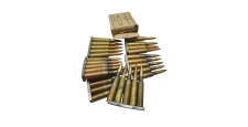 DESTO AMMO - LOT DE 39 MUNITIONS SURPLUS MILITAIRE 6.5x55SE AVEC CLIP
