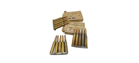 DESTO AMMO - LOT DE 30 MUNITIONS SURPLUS MILITAIRE 6.5x55SE AVEC CLIP