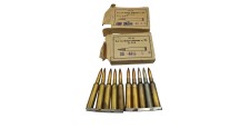DESTO AMMO - LOT DE 30 MUNITIONS SURPLUS MILITAIRE 6.5x55SE AVEC CLIP