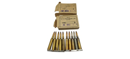DESTO AMMO - LOT DE 30 MUNITIONS SURPLUS MILITAIRE 6.5x55SE AVEC CLIP