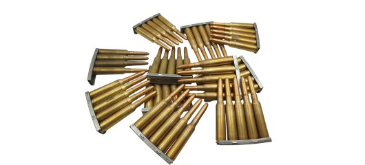 DESTO AMMO - LOT DE 54 MUNITIONS SURPLUS MILITAIRE 6.5x55SE AVEC CLIP
