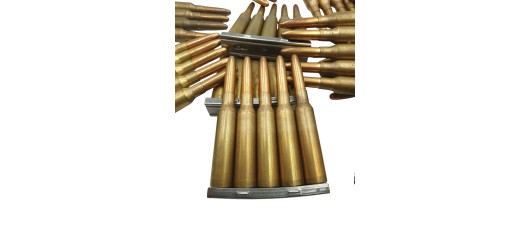 DESTO AMMO - LOT DE 54 MUNITIONS SURPLUS MILITAIRE 6.5x55SE AVEC CLIP