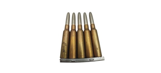 DESTO AMMO - LOT DE 25 MUNITIONS SURPLUS MILITAIRE 6.5x55SE AVEC CLIP