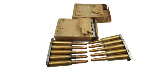 DESTO AMMO - LOT DE 30 MUNITIONS SURPLUS MILITAIRE 6.5x55SE AVEC CLIP