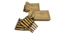 DESTO AMMO - LOT DE 30 MUNITIONS SURPLUS MILITAIRE 6.5x55SE AVEC CLIP