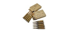 DESTO AMMO - LOT DE 30 MUNITIONS SURPLUS MILITAIRE 6.5x55SE AVEC CLIP
