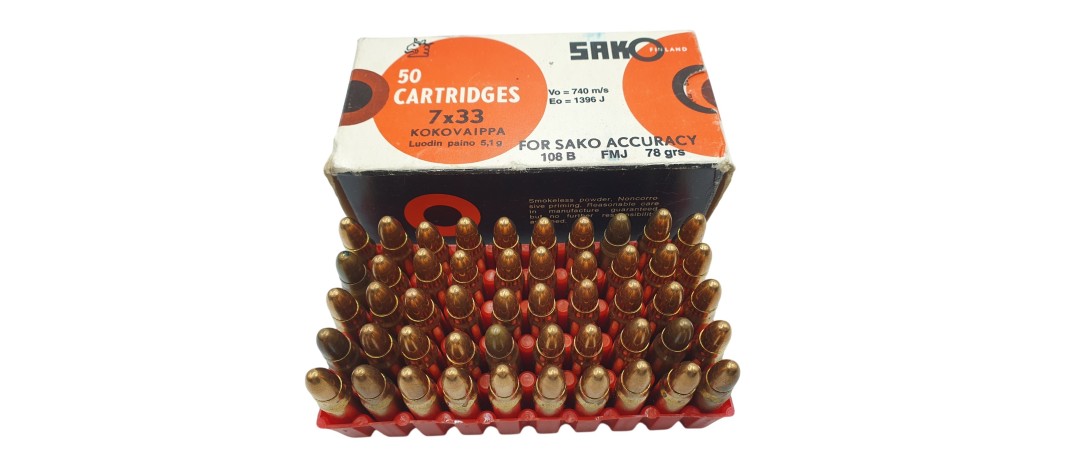 DESTO AMMO - BOITE DE 50 CARTOUCHES SAKO CAL.7x33SAKO FMJ 78Grs