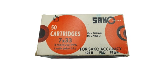 DESTO AMMO - BOITE DE 50 CARTOUCHES SAKO CAL.7x33SAKO FMJ 78Grs