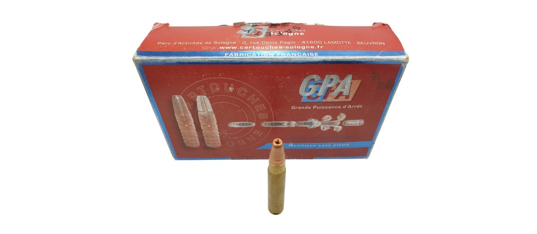 DESTO AMMO - LOT DE 24 MUNITIONS SOLOGNE CAL.9.3x62 GPA 238Grs