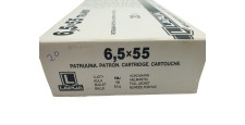DESTO AMMO - BOITE DE 20 CARTOUCHES LAPUA CAL.6.5x55SE 100Grs FMJ