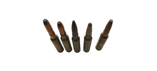 DESTO AMMO - LOT DE 58 MUNITIONS LUGER-NORMA-LAPUA CAL.6.5X55SE DIVERS OGIVES