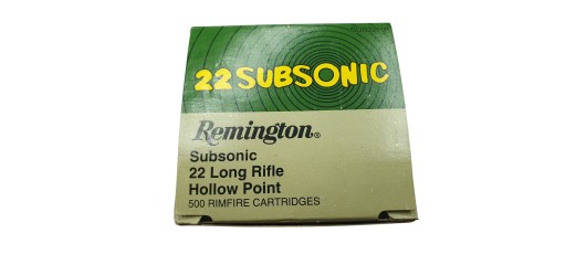 DESTO AMMO - BOITE DE 500 CARTOUCHES REMINGTON SUBSONIC RN 38Gr