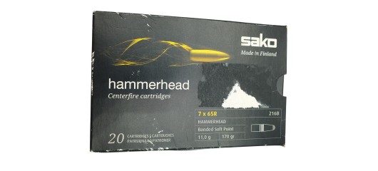 DESTO AMMO - BOITE DE 16 MUNITIONS SAKO CAL.7x65R HAMMERHEAD BONDED 170Grs