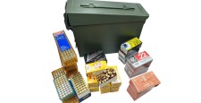 DESTO AMMO - LOT DE 1475 MUNITIONS CAL.22LR + CAISSE RANGEMENT MILITAIRE NEUVE