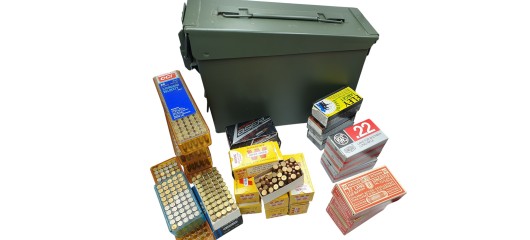 DESTO AMMO - LOT DE 1475 MUNITIONS CAL.22LR + CAISSE RANGEMENT MILITAIRE NEUVE