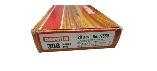 DESTO AMMO - LOT DE 40 CARTOUCHES NORMA CAL.308 NORMA MAGNUM OGIVES VULKAN et SILVERBLIXT