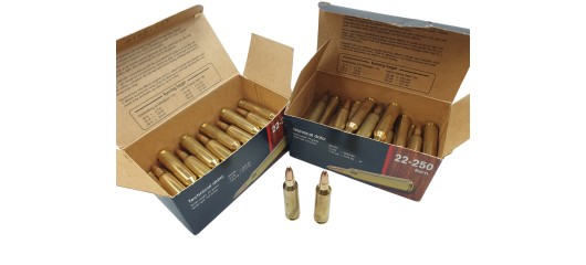 DESTO AMMO - LOT DE 67 CARTOUCHES NORMA JAKTMATCH 22-250 FMJ 55GrGR