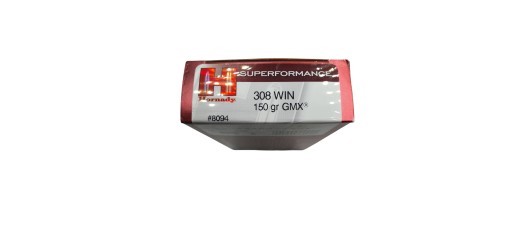 DESTO AMMO - BOITE DE 20 CARTOUCHES HORNADY SUPERFORMANCE CAL.308WIN GMX 150Grs