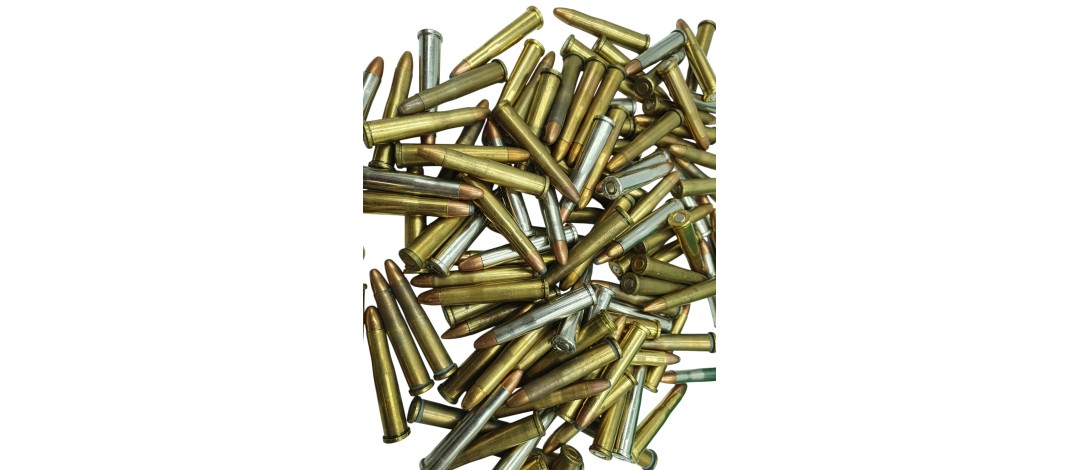 DESTO AMMO - LOT VRAC DE 110 MUNITIONS CAL.22HORNET SP+FMJ