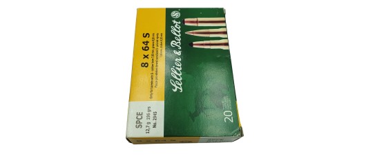 DESTO AMMO - BOITE DE 20 CARTOUCHES SELLIER BELLOT CAL.8x64S SPCE 196GRS