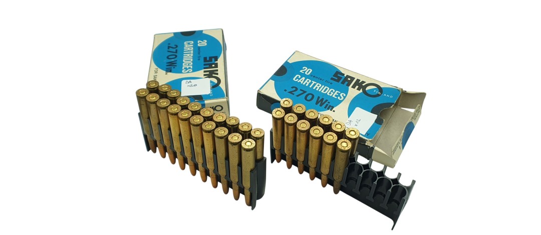 DESTO AMMO - LOT DE 32 CARTOUCHES SAKO CAL.270WIN FMJ 130GRS