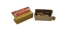 DESTO AMMO - LOT DE 19 CARTOUCHES DE COLLECTION WINCHESTER 25-20WCF AVEC BOITE D'ORIGINE