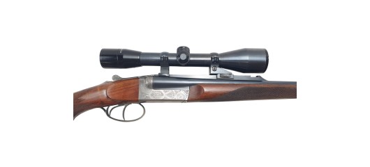 OCCASION - MAGNIFIQUE CARABINE DOUBLE EXPRESS CHAPUIS PROGRESS 7X65R + CANON 20/76