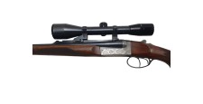 OCCASION - MAGNIFIQUE CARABINE DOUBLE EXPRESS CHAPUIS PROGRESS 7X65R + CANON 20/76