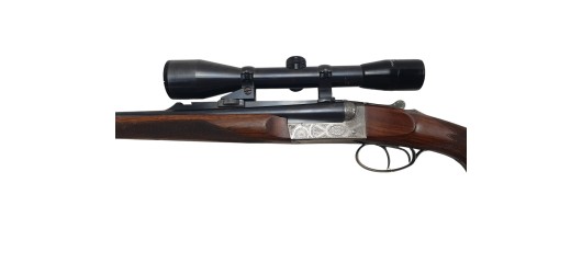 OCCASION - MAGNIFIQUE CARABINE DOUBLE EXPRESS CHAPUIS PROGRESS 7X65R + CANON 20/76
