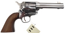 OCCASION - REVOLVER UBERTI 1873 SAA NICKELE CAL.45 LONG COLT CANON 4"3/4