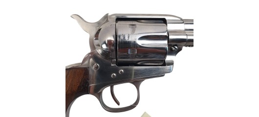 OCCASION - REVOLVER UBERTI 1873 SAA NICKELE CAL.45 LONG COLT CANON 4"3/4