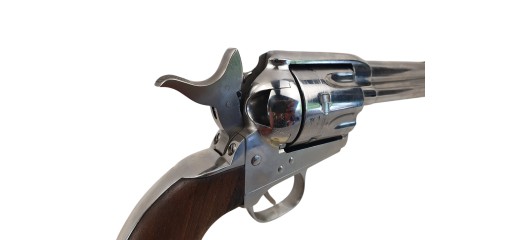 OCCASION - REVOLVER UBERTI 1873 SAA NICKELE CAL.45 LONG COLT CANON 4"3/4