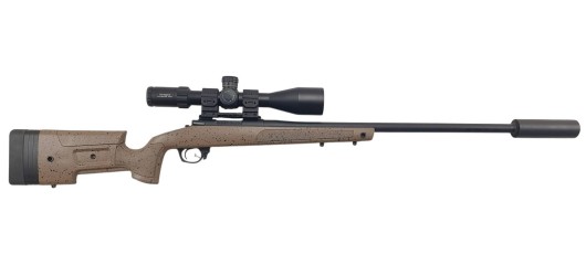 OCCASION - CARABINE BERGARA B14HMR GAUCHER .308WIN + LUNETTE ELEMENT TITAN 5-25x56 + MODERATEUR ASE UTRA