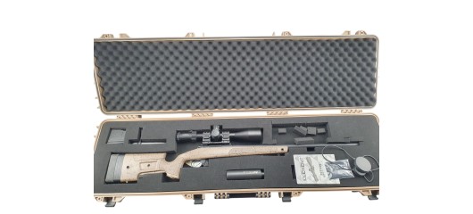 OCCASION - CARABINE BERGARA B14HMR GAUCHER .308WIN + LUNETTE ELEMENT TITAN 5-25x56 + MODERATEUR ASE UTRA