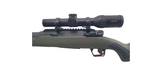 OCCASION - SUPERBE PACK SAVAGE IMPULSE LINEAIRE 308WIN + HAWKE ENDURANCE 1-4x24 + MODERATEUR FREYR DEVIK