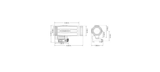 MAGNIFIER HOLOSUN 3X AVEC MONTAGE QD 21mm