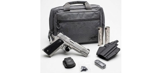 KIMBER SURPRISE ! PISTOLET KIMBER 1911 CUSTOM LW INOX CAL.45ACP CLUB BUNDLE