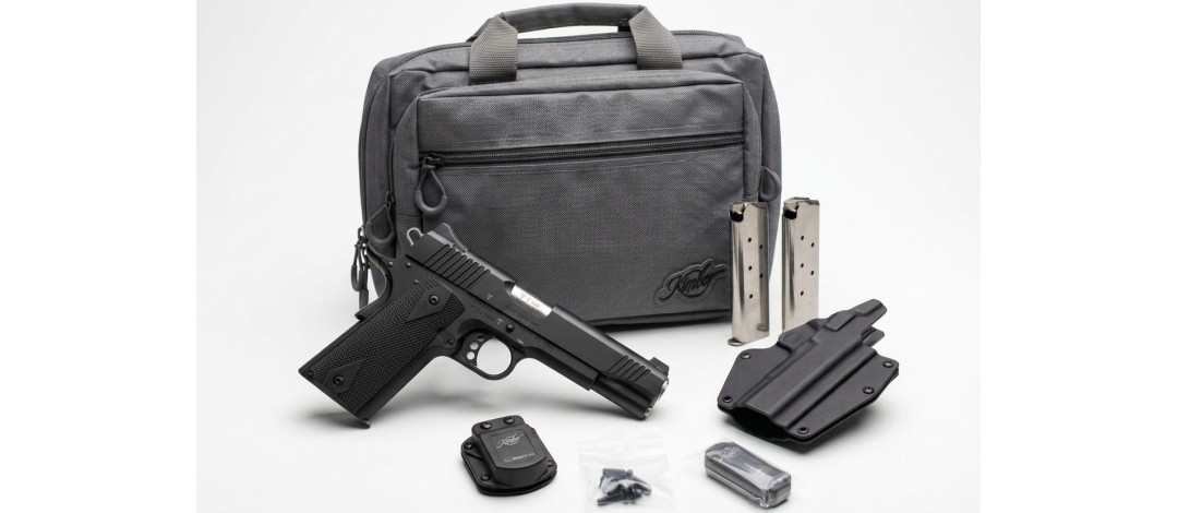 KIMBER SURPRISE ! PISTOLET KIMBER 1911 CUSTOM LW BLACK CAL.45ACP CLUB BUNDLE