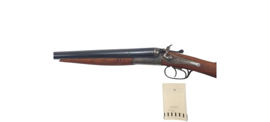 OCCASION - FUSIL JUXTAPOSE A CHIENS EXTERIEURS CAL.12/70 - TRES BEL ETAT