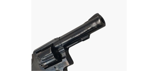 OCCASION - REVOLVER SMITH&WESSON MODEL 10-8 CALIBRE 38SP CANON 4" PLAQUETTES ERGONOMIQUES BOIS
