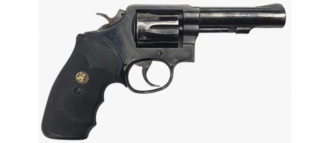 OCCASION - REVOLVER SMITH&WESSON MODEL 10-8 CALIBRE 38SP CANON 4" AGRÉE TAR 2