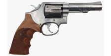 OCCASION - REVOLVER SMITH&WESSON MOD.64-3 INOX CAL.38SP CANON 4" PLAQUETTES ERGONOMIQUES BOIS