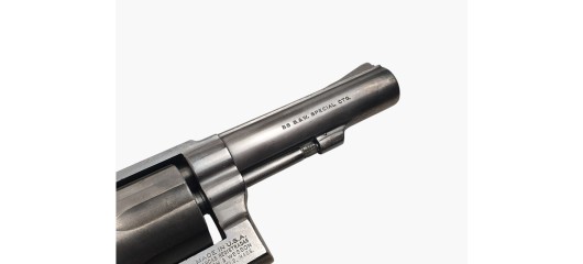 OCCASION - REVOLVER SMITH&WESSON MOD.64-3 INOX CAL.38SP CANON 4" PLAQUETTES ERGONOMIQUES BOIS