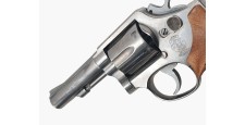 OCCASION - REVOLVER SMITH&WESSON MOD.64-3 INOX CAL.38SP CANON 4" PLAQUETTES ERGONOMIQUES BOIS