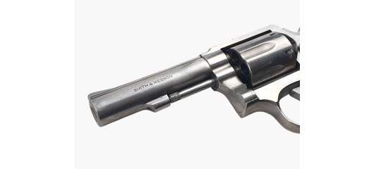 OCCASION - REVOLVER SMITH&WESSON MOD.64-3 INOX CAL.38SP CANON 4" PLAQUETTES ERGONOMIQUES BOIS