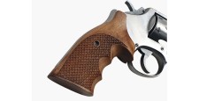 OCCASION - REVOLVER SMITH&WESSON MOD.64-3 INOX CAL.38SP CANON 4" PLAQUETTES ERGONOMIQUES BOIS