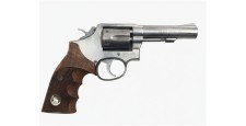 OCCASION - REVOLVER SMITH&WESSON MOD.64-3 INOX CAL.38SP CANON 4" PLAQUETTES GRAND LUXE 4 ETOILES